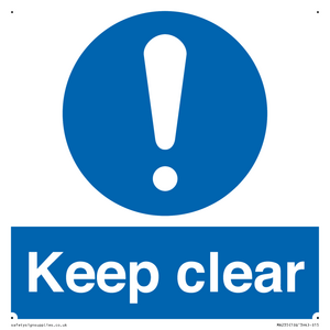 keep clear